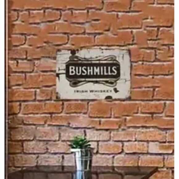 Bushmills Irish Whiskey Vintage Metal Sign, Irish Pub, bar, Man Cave - Picture 2 of 5